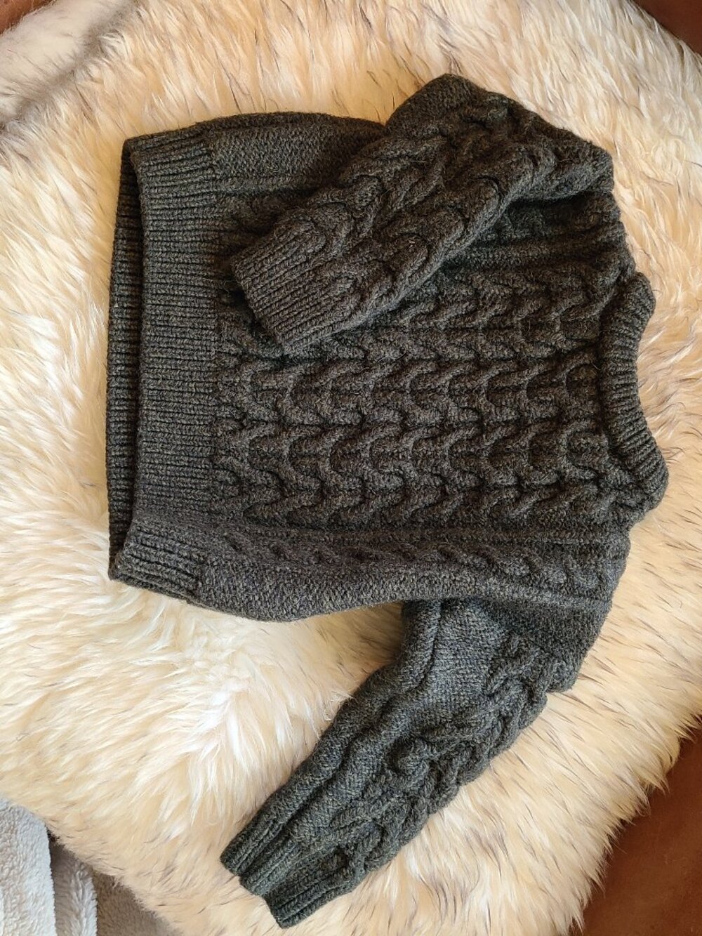 Irish merino wool sweater for baby